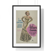 Load image into Gallery viewer, V P L x Wright, Butler & Co Premium Framed Vertical Poster The Affairs of Susan