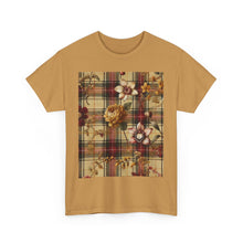 Load image into Gallery viewer, Unisex Heavy Cotton Tee Harmonic Bloom Plaid Collection