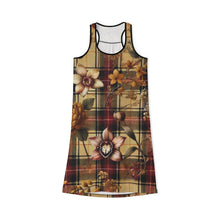 Load image into Gallery viewer, Women's Racerback Dress (AOP) Harmonic Bloom Plaid Collection