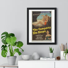 Load image into Gallery viewer, V P L x Wright, Butler & Co Premium Framed Vertical Poster The Company She Keeps