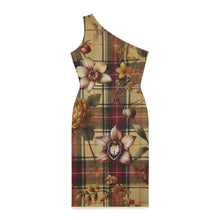 Load image into Gallery viewer, Shoulder Dress (AOP) Harmonic Bloom Plaid Collection