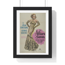 Load image into Gallery viewer, V P L x Wright, Butler & Co Premium Framed Vertical Poster The Affairs of Susan