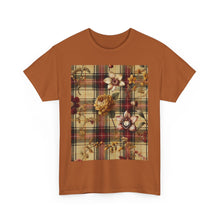 Load image into Gallery viewer, Unisex Heavy Cotton Tee Harmonic Bloom Plaid Collection