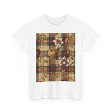Load image into Gallery viewer, Unisex Heavy Cotton Tee Harmonic Bloom Plaid Collection