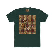 Load image into Gallery viewer, Unisex Cotton Crew Tee Harmonic Bloom Plaid Collection
