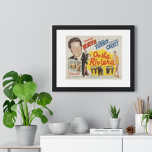 Load image into Gallery viewer, Premium Framed Horizontal Poster On The Riviera V P L x Wright, Butler & Co