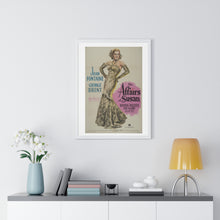 Load image into Gallery viewer, V P L x Wright, Butler & Co Premium Framed Vertical Poster The Affairs of Susan