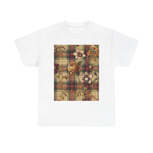 Load image into Gallery viewer, Unisex Heavy Cotton Tee Harmonic Bloom Plaid Collection