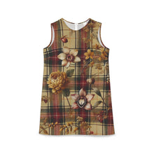Load image into Gallery viewer, A-line Sleeveless Dress (AOP)  Harmonic Bloom Plaid Collection