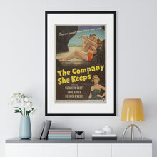 Load image into Gallery viewer, V P L x Wright, Butler & Co Premium Framed Vertical Poster The Company She Keeps