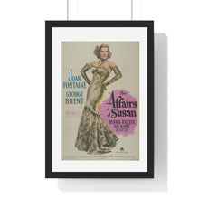 Load image into Gallery viewer, V P L x Wright, Butler & Co Premium Framed Vertical Poster The Affairs of Susan