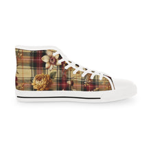 Load image into Gallery viewer, Men's High Top Sneakers Harmonic Bloom Plaid Collection