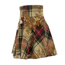 Load image into Gallery viewer, Women's Skater Skirt (AOP) Harmonic Bloom Plaid Collection