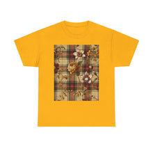 Load image into Gallery viewer, Unisex Heavy Cotton Tee Harmonic Bloom Plaid Collection