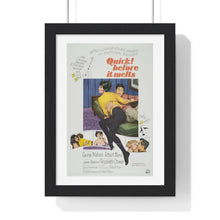 Load image into Gallery viewer, V P L x Wright, Butler & Co Premium Framed Vertical Poster Quick! before it melts