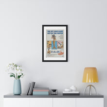 Load image into Gallery viewer, V P L x Wright, Butler & Co Premium Framed Vertical Poster The Spy Who Came Out Of Water