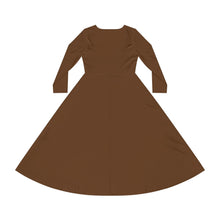 Load image into Gallery viewer, Women's Long Sleeve Dance Dress (AOP) Harmonic Bloom Plaid Collection