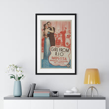 Load image into Gallery viewer, Premium Framed Vertical Poster Girl From Rio V P L x Wright, Butler & Co