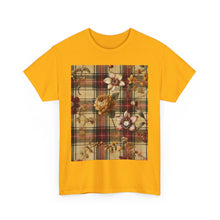 Load image into Gallery viewer, Unisex Heavy Cotton Tee Harmonic Bloom Plaid Collection