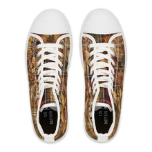 Load image into Gallery viewer, Women's High Top Sneakers Harmonic Bloom Plaid Collection