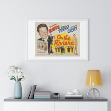 Load image into Gallery viewer, Premium Framed Horizontal Poster On The Riviera V P L x Wright, Butler & Co