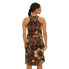 Load image into Gallery viewer, Women's Racerback Dress (AOP) Harmonic Bloom Plaid Collection