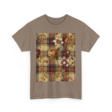 Load image into Gallery viewer, Unisex Heavy Cotton Tee Harmonic Bloom Plaid Collection