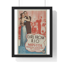 Load image into Gallery viewer, Premium Framed Vertical Poster Girl From Rio V P L x Wright, Butler & Co
