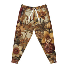 Load image into Gallery viewer, Athletic Joggers (AOP) Harmonic Bloom Plaid Collection