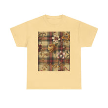 Load image into Gallery viewer, Unisex Heavy Cotton Tee Harmonic Bloom Plaid Collection