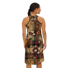 Load image into Gallery viewer, Women's Racerback Dress (AOP) Harmonic Bloom Plaid Collection