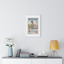 Load image into Gallery viewer, V P L x Wright, Butler & Co Premium Framed Vertical Poster The Spy Who Came Out Of Water