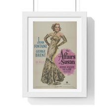 Load image into Gallery viewer, V P L x Wright, Butler & Co Premium Framed Vertical Poster The Affairs of Susan