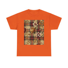 Load image into Gallery viewer, Unisex Heavy Cotton Tee Harmonic Bloom Plaid Collection