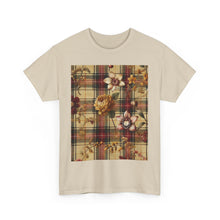 Load image into Gallery viewer, Unisex Heavy Cotton Tee Harmonic Bloom Plaid Collection