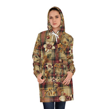 Load image into Gallery viewer, Women's Hoodie Dress (AOP) Harmonic Bloom Plaid Collection