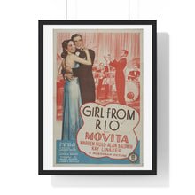 Load image into Gallery viewer, Premium Framed Vertical Poster Girl From Rio V P L x Wright, Butler & Co