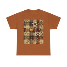 Load image into Gallery viewer, Unisex Heavy Cotton Tee Harmonic Bloom Plaid Collection