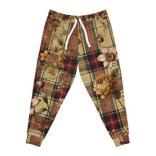 Load image into Gallery viewer, Athletic Joggers (AOP) Harmonic Bloom Plaid Collection