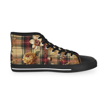 Load image into Gallery viewer, Men's High Top Sneakers Harmonic Bloom Plaid Collection