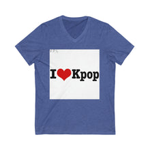 Load image into Gallery viewer, Unisex Jersey Short Sleeve V-Neck Tee