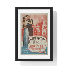 Load image into Gallery viewer, Premium Framed Vertical Poster Girl From Rio V P L x Wright, Butler & Co