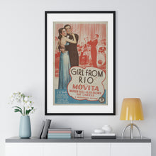 Load image into Gallery viewer, Premium Framed Vertical Poster Girl From Rio V P L x Wright, Butler & Co