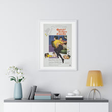 Load image into Gallery viewer, V P L x Wright, Butler & Co Premium Framed Vertical Poster Quick! before it melts