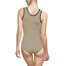 Load image into Gallery viewer, V P L Women's Classic One-Piece Swimsuit Sand