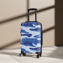 Load image into Gallery viewer, Cabin Suitcase Blue Camouflage