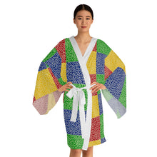 Load image into Gallery viewer, Karakusa Long Sleeve Kimono Robe