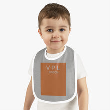 Load image into Gallery viewer, Baby Contrast Trim Jersey Bib Autumn Maple