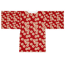 Load image into Gallery viewer, Sakura Long Sleeve Kimono Robe