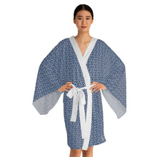 Load image into Gallery viewer, Seigaiha Long Sleeve Kimono Robe